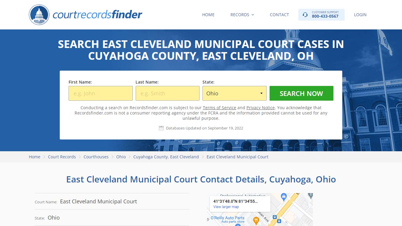 East Cleveland Municipal Court Case Search - RecordsFinder