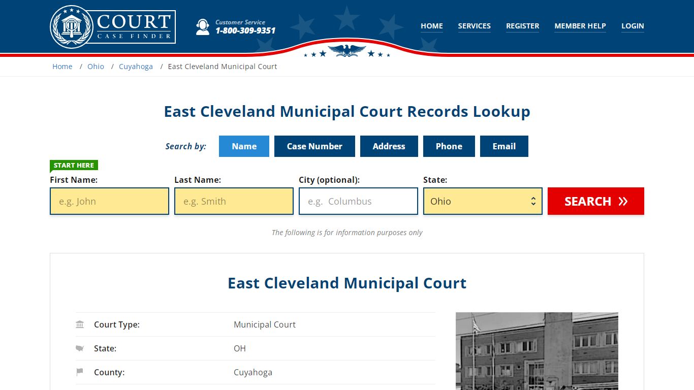 East Cleveland Municipal Court Records Lookup