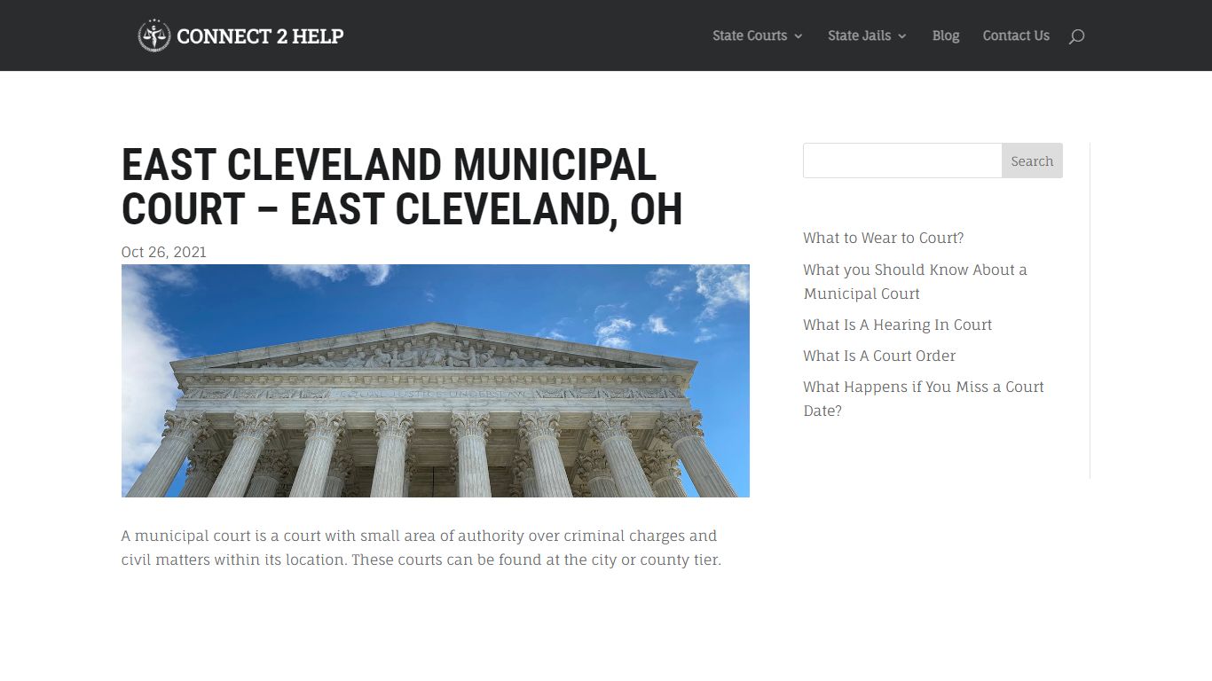 East Cleveland Municipal Court - East Cleveland, OH - Connect 2 Help